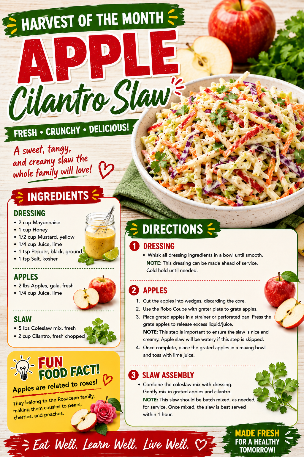 Recipe Fun Facts Flyer